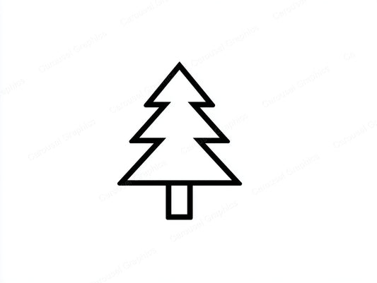 Christmas Tree Vector Graphic preview