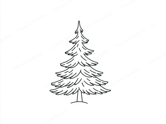 Christmas Tree Vector Graphic preview
