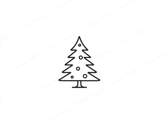 Christmas Tree Vector Graphic preview