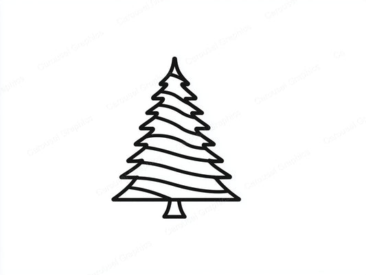 Christmas Tree Vector Graphic preview