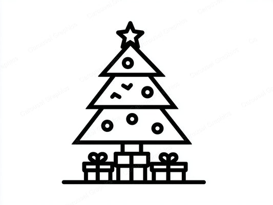 Christmas Tree Vector Graphic preview