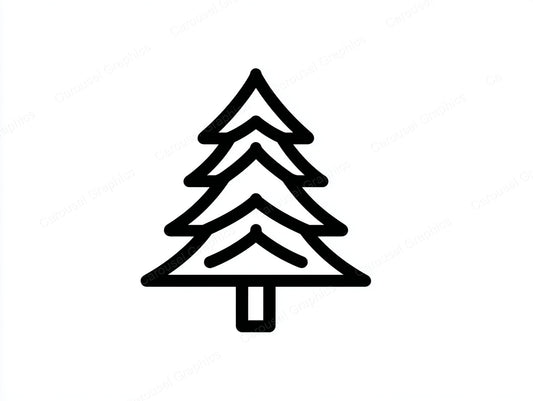 Christmas Tree Vector Graphic preview