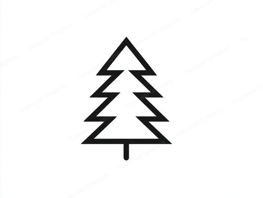 Christmas Tree Vector Graphic preview