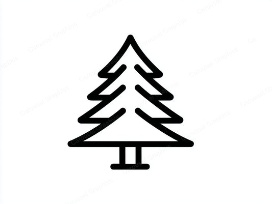 Christmas Tree Vector Graphic preview