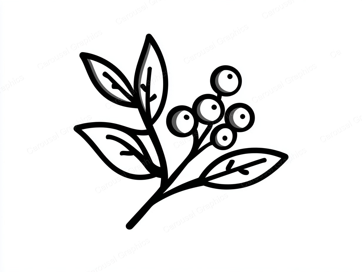 Mistletoe Vector Graphic preview