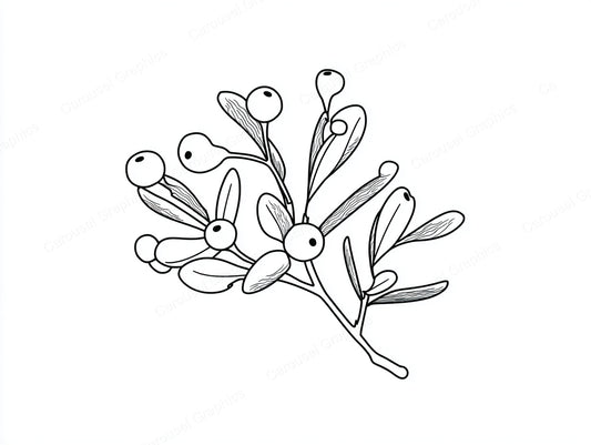 Mistletoe Vector Graphic preview
