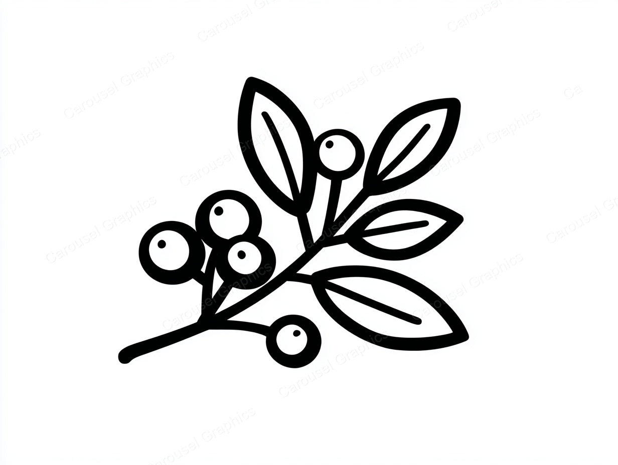 Mistletoe Vector Graphic preview