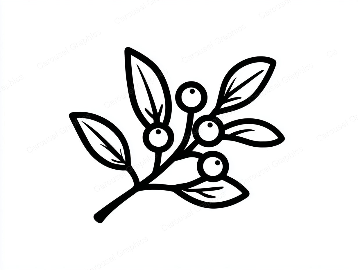 Mistletoe Vector Graphic preview