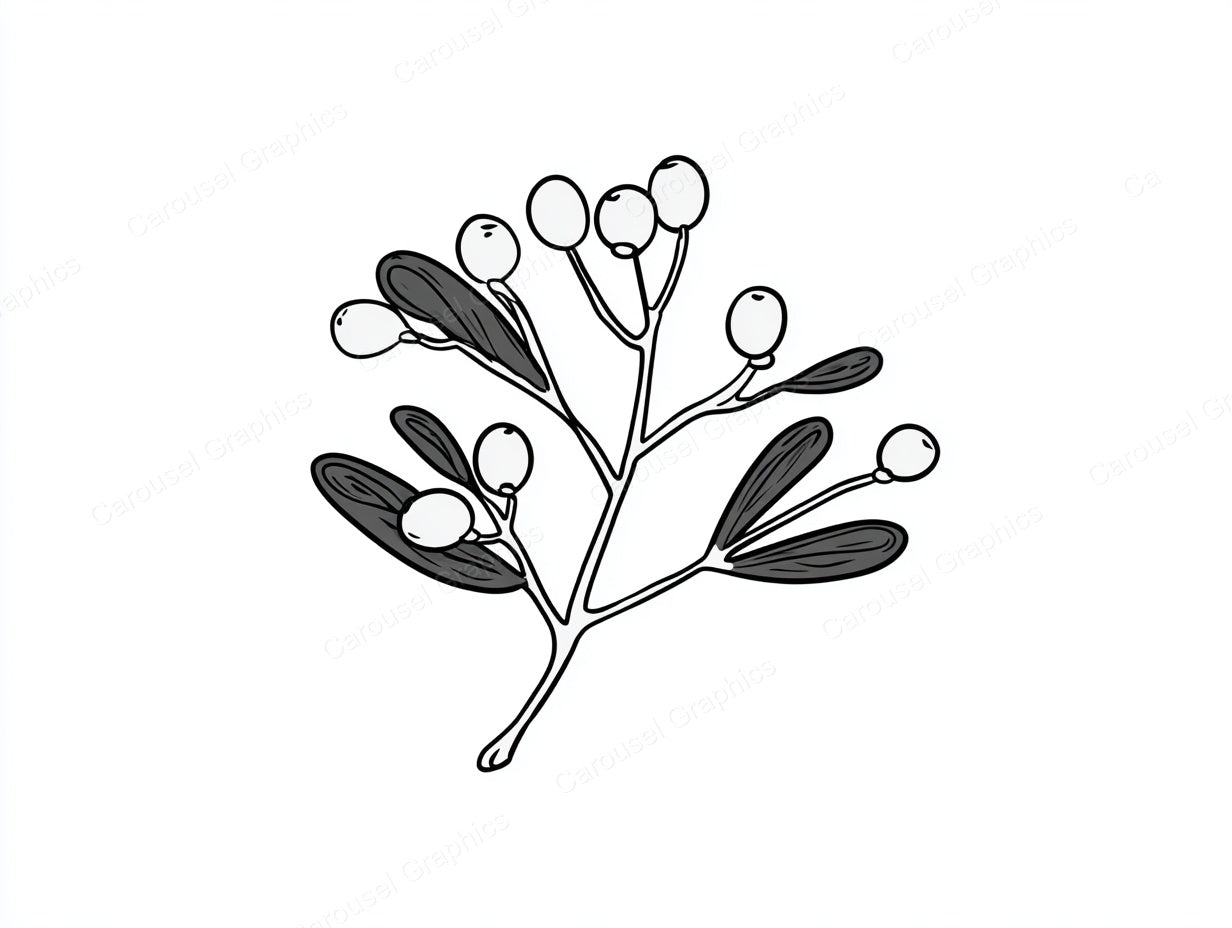 Mistletoe Vector Graphic preview