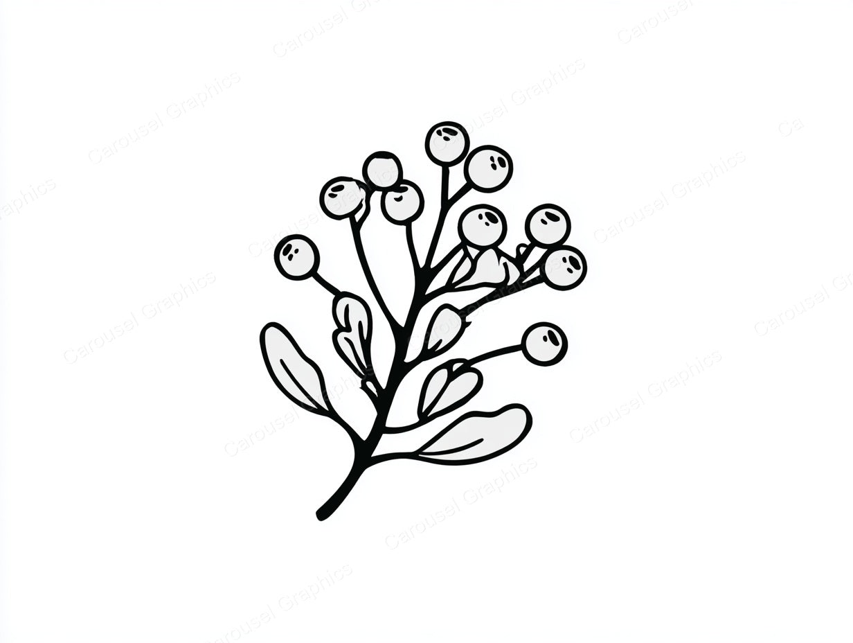 Mistletoe Vector Graphic preview