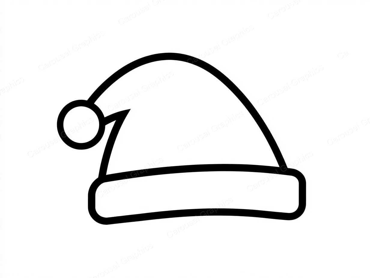 Santa Hat Vector Graphic preview