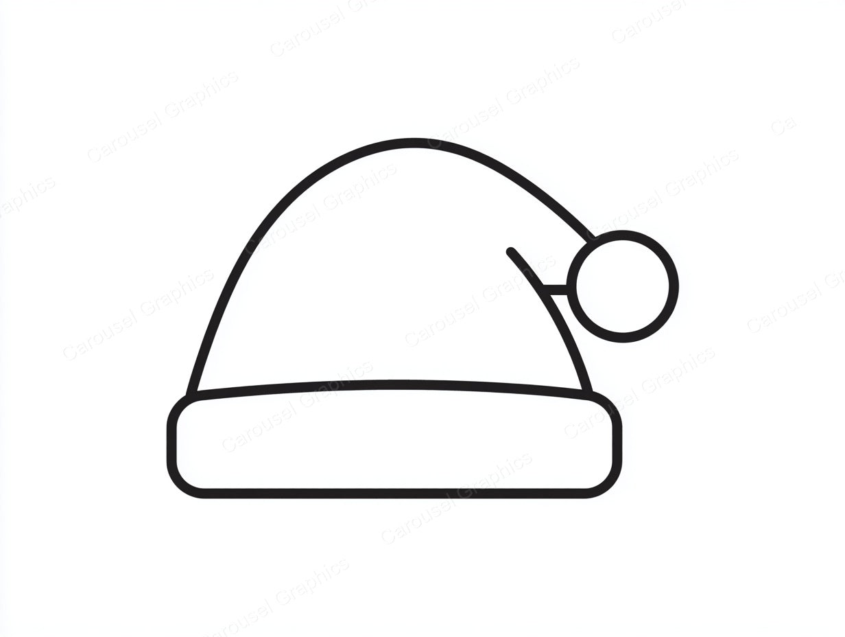 Santa Hat Vector Graphic preview