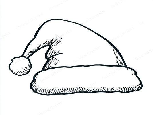 Santa Hat Vector Graphic preview