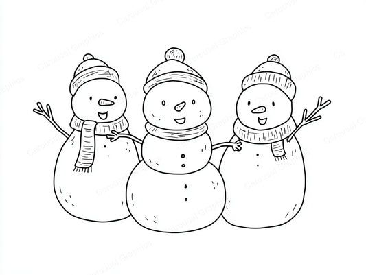 Snowmen Vector Graphic preview