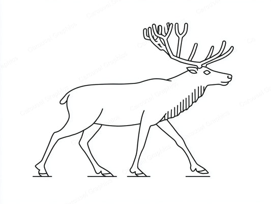 Reindeer Vector Graphic preview