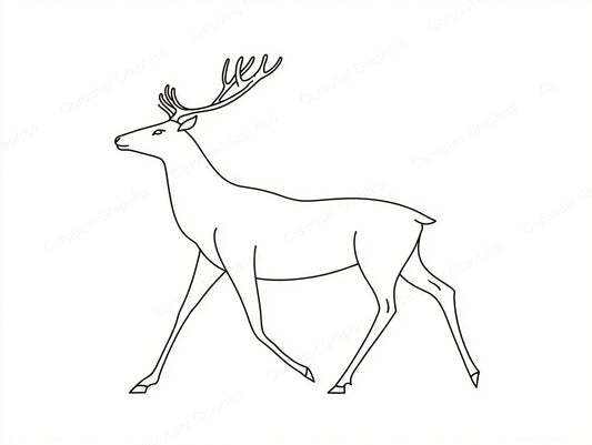 Reindeer Vector Graphic preview