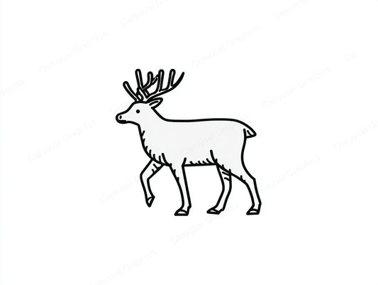Reindeer Vector Graphic preview