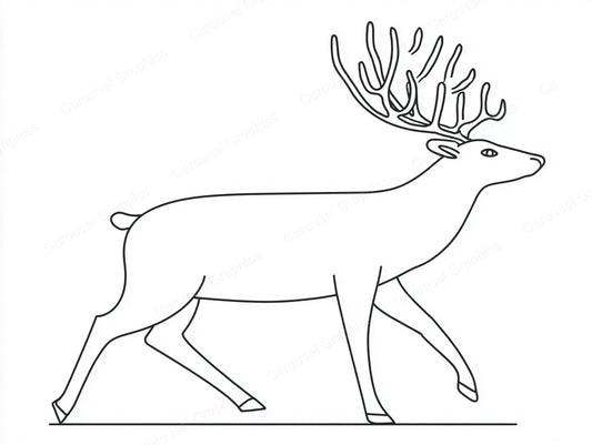 Reindeer Vector Graphic preview