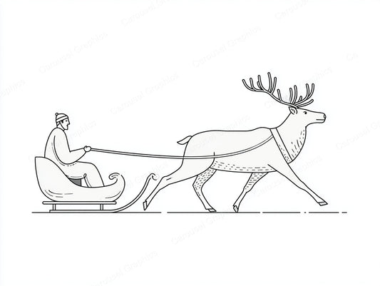 Reindeer Vector Graphic preview