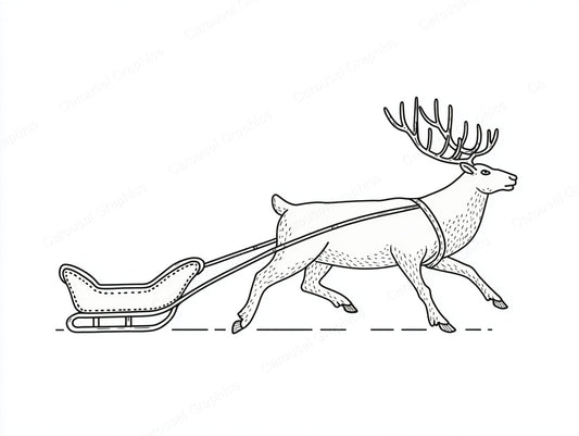 Reindeer Vector Graphic preview
