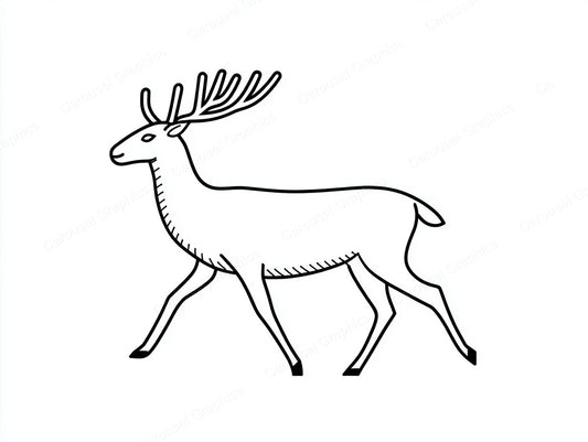 Reindeer Vector Graphic preview