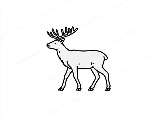 Reindeer Vector Graphic preview