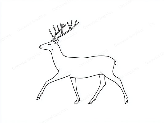 Reindeer Vector Graphic preview