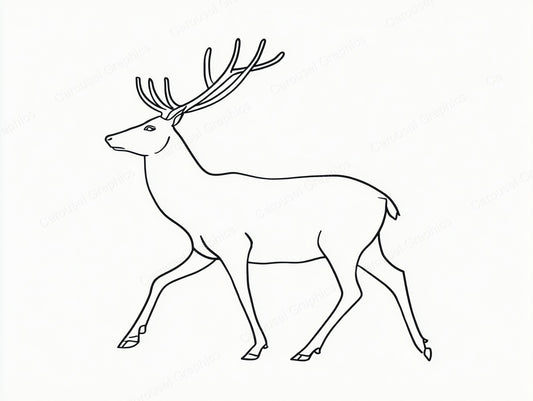 Reindeer Vector Graphic preview
