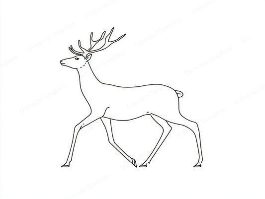 Reindeer Vector Graphic preview