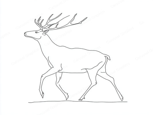Reindeer Vector Graphic preview