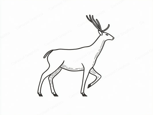 Reindeer Vector Graphic preview