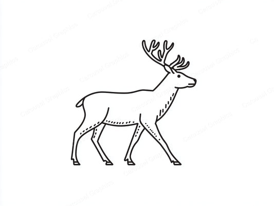 Reindeer Vector Graphic preview