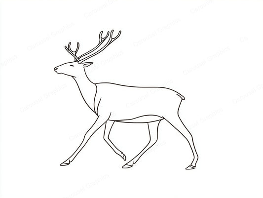 Reindeer Vector Graphic preview