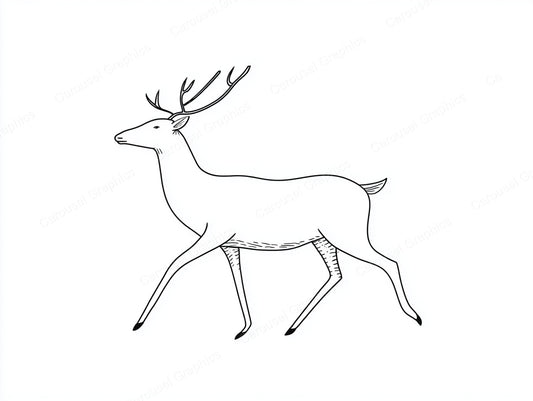 Reindeer Vector Graphic preview