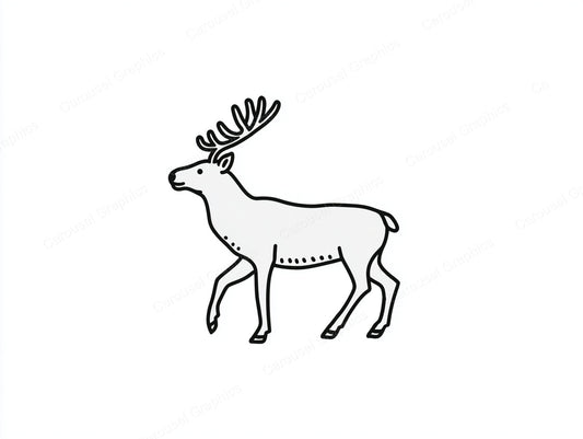 Reindeer Vector Graphic preview