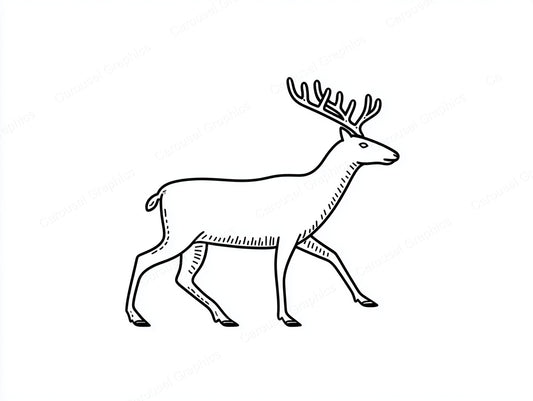 Reindeer Vector Graphic preview
