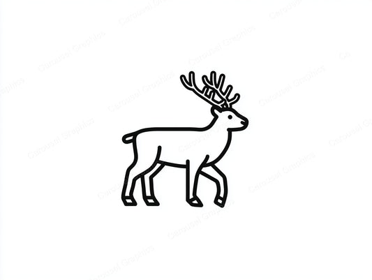 Reindeer Vector Graphic preview