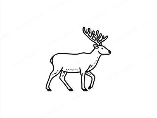 Reindeer Vector Graphic preview