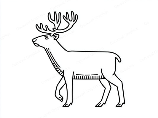 Reindeer Vector Graphic preview