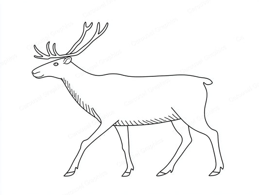 Reindeer Vector Graphic preview