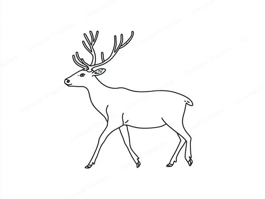 Reindeer Vector Graphic preview