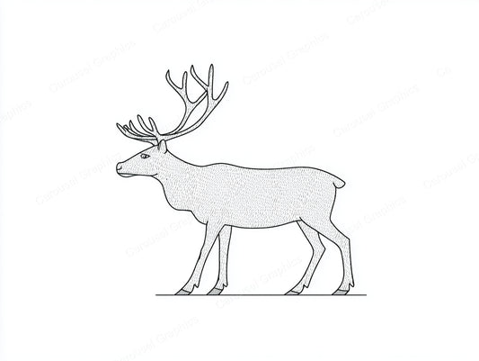 Reindeer Vector Graphic preview