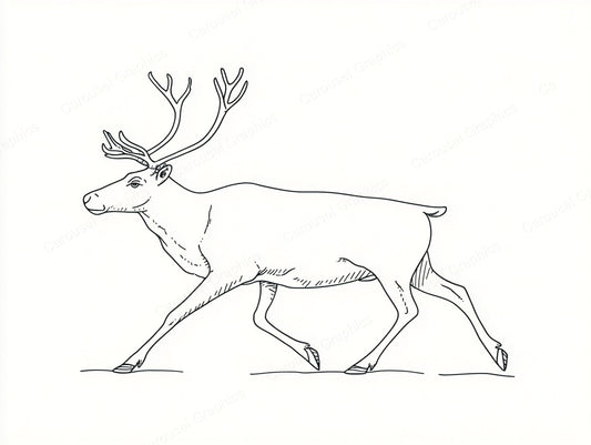 Reindeer Vector Graphic preview