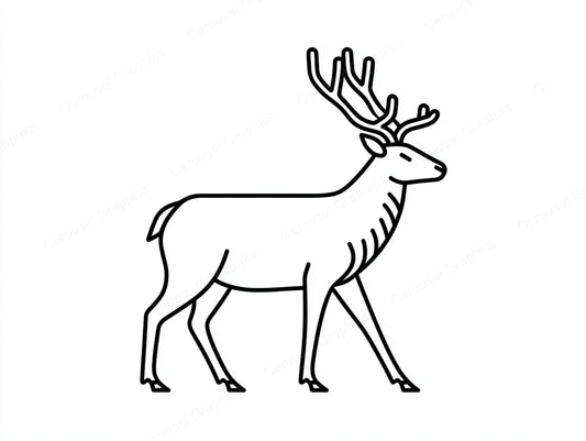 Reindeer Vector Graphic preview