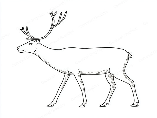 Reindeer Vector Graphic preview