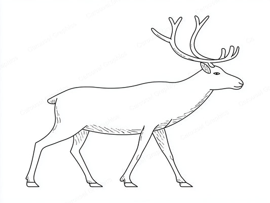 Reindeer Vector Graphic preview