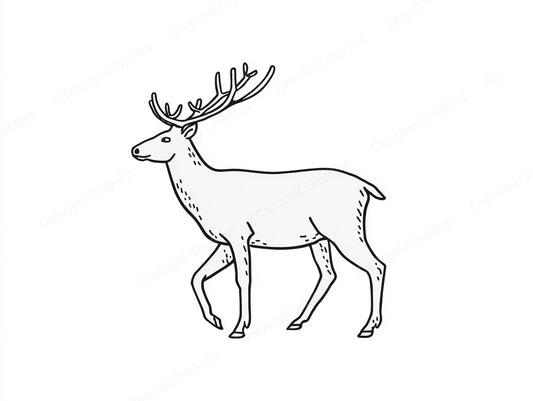 Reindeer Vector Graphic preview