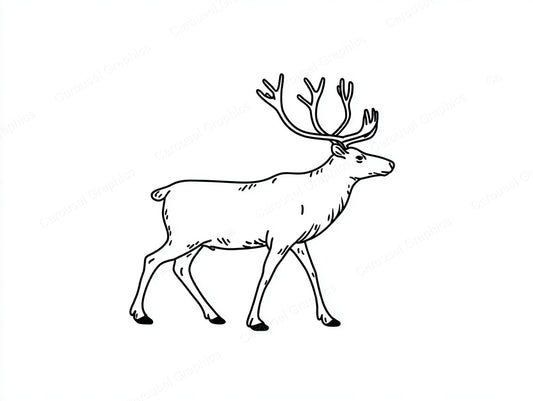 Reindeer Vector Graphic preview