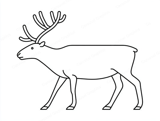 Reindeer Vector Graphic preview