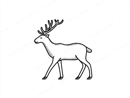 Reindeer Vector Graphic preview